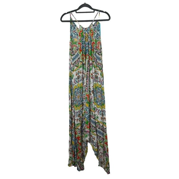 Anthropologie Ella Halter Tunic Sleeveless Handkerchief Hem Maxi Dress Size XS S - Picture 4 of 13
